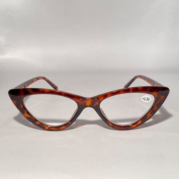 1127 Emma Cateye Reading Glasses 2.50 Tortoise Readers NWT - Picture 3 of 9